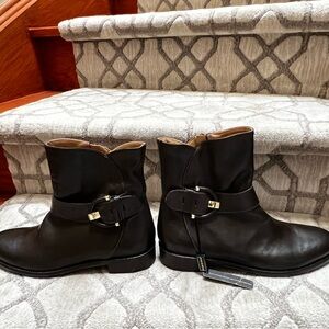 Napoleoni Brown Leather Ankle Boot - Size 40 (9.5 US)